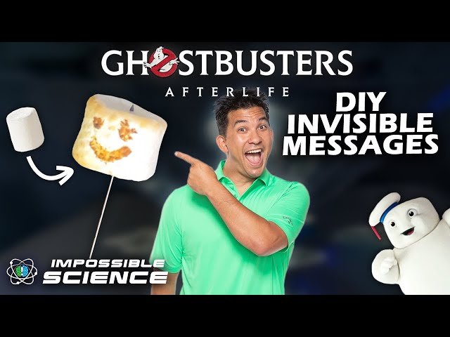 Secret Marshmallow Messages with Ghostbusters: Afterlife! | Impossible Science at Home