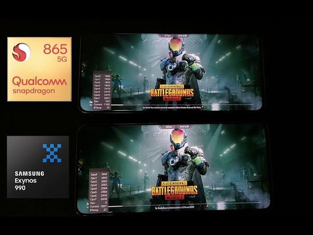 Exynos 990 vs Snapdragon 865 Samsung Galaxy S20+ PUBG Mobile Gaming Comparison