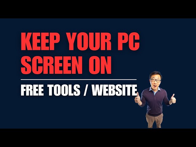 Tools to Keep Your Computer Awake and Screen ON (No Installation Required or Even No Download)