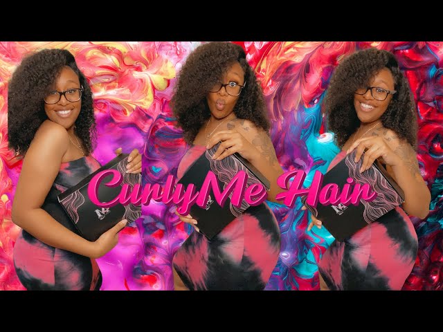CurlyMe Kinky Curly Wig Unboxing/Install *Best Curly Hair*