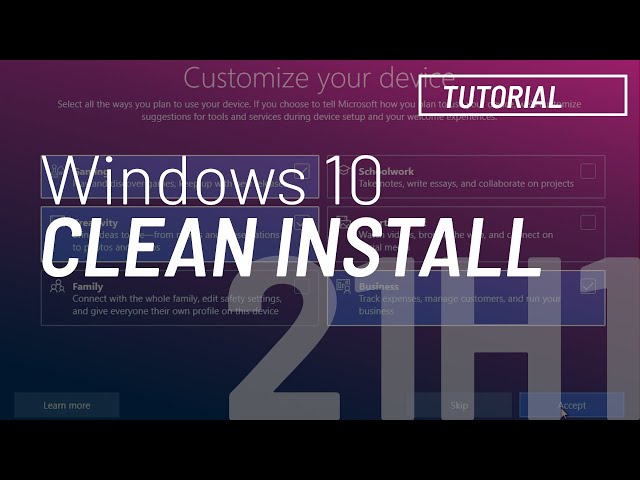 Windows 10 21H1, May 2021 Update: Clean install from USB tutorial