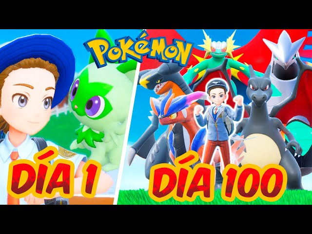 Sobreviví 100 Días en Pokémon Escarlata y Purpura