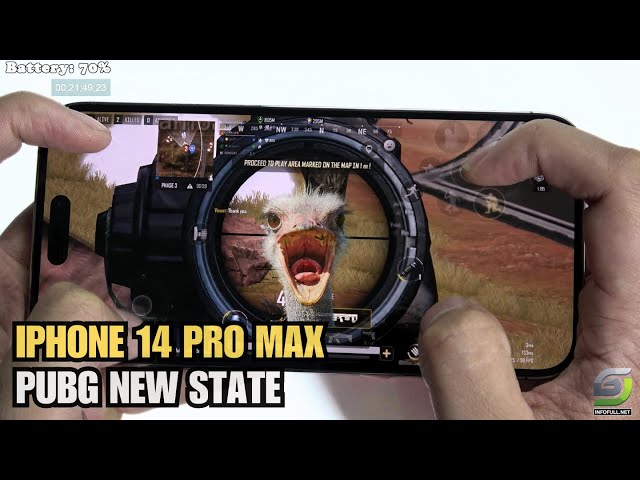 iPhone 14 Pro Max test game PUBG New State 2024 | Apple A16 Bionic