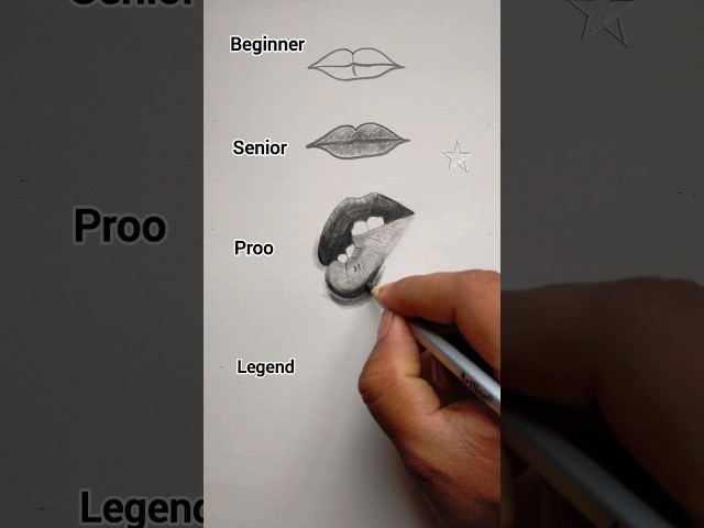 how to draw a realistic lips 👄😯 #art #youtubeshorts #shorts #trending #viral #@ArtwithBir_9