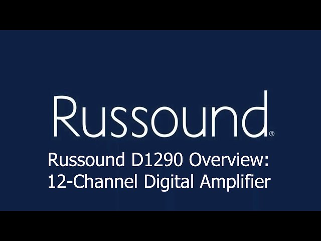 Russound D1290 Overview: 12-Channel Digital Amplifier