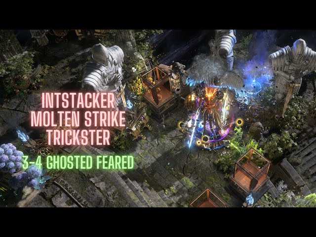 Poe [3.24] Molten Strike Int Stacking Trickster - 3-4 Ghosted Feared Valdo Map