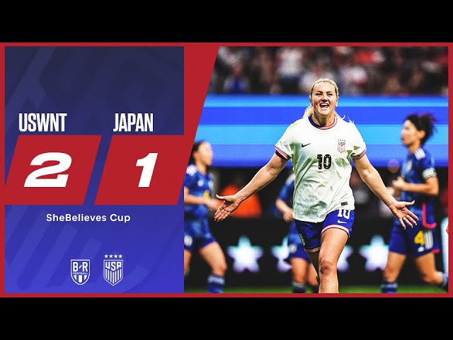 USWNT beat Japan to advance to SheBelieves Cup final | USWNT 2-1 Japan | Official Game Highlights