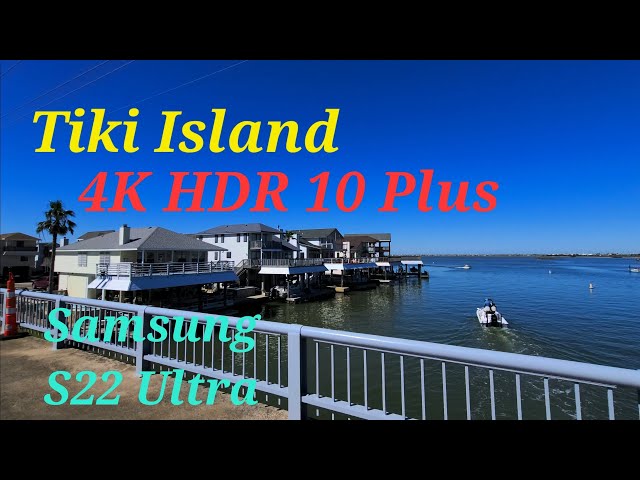 Beautiful Flying Tiki Island in 4K HDR video Samsung S22 Ultra cinematic footage