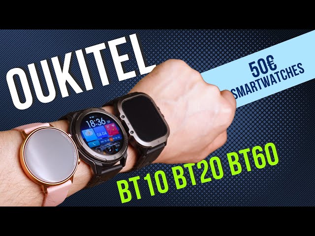 50€ Ouktitel Smartwatches BT10, BT20 & BT60 getestet - AMOLED & top Laufzeit /moschuss.de