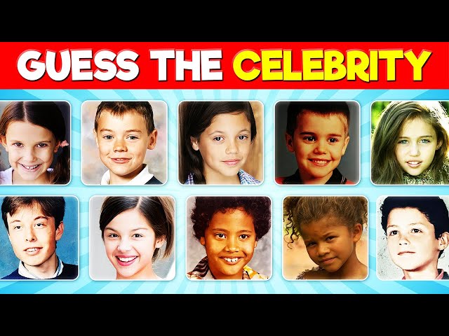 Guess the Celebrity by the Childhood Photo