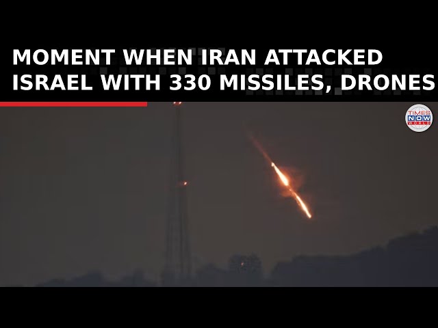 Watch: Iran's Attack on Israel with 330 Missiles, Drones Sparks Panic, IDF Bases Targeted