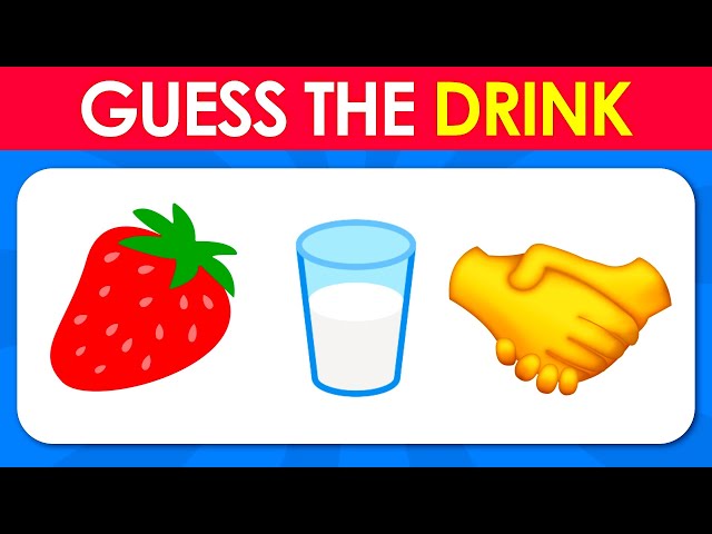 🍹Can You Guess The Drink By Emoji?