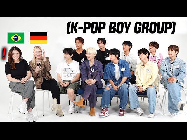 Foreigners Meet K-POP Idol Group For the First Time! (Guess K-pop Idol Position) Brazil,Germany, DKB