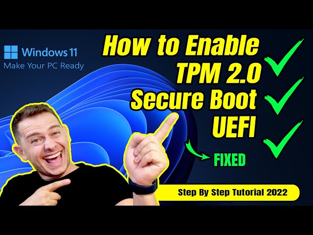 How to Enable TPM 2.0 | Secure Boot | Convert to UEFI | Prepare for Windows 11