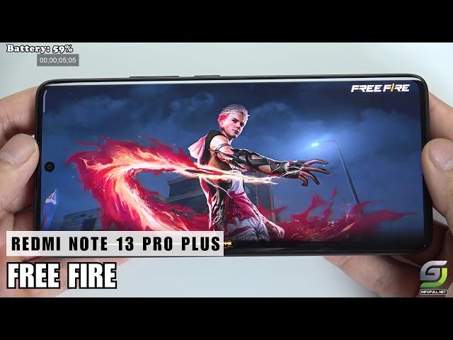 Redmi Note 13 Pro Plus test game Free Fire Mobile | Dimensity 7200 Ultra