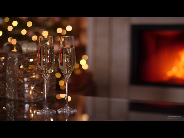 Lounge Music - Relaxing Jazz Music. Champagne and Fireplace to Night