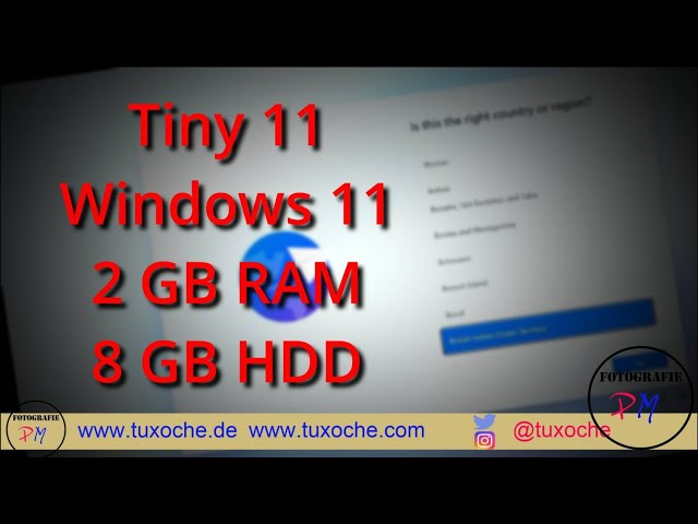 Tin11 das kleine Windows 11 mit 2 GB RAM?
