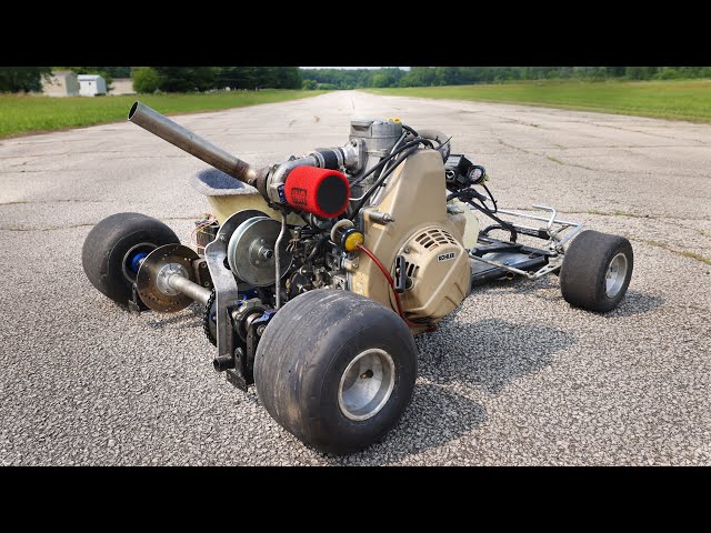 Turbo Diesel Go-Kart Big Gear Top Speed FULL SEND