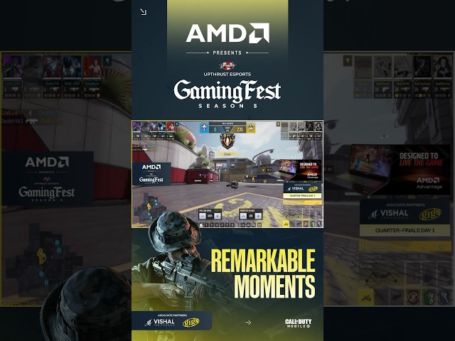 AMD presents UE Gaming Fest Season-5 | CODM | Remarkable Moment