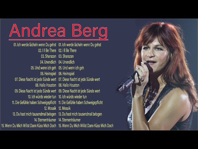 Andrea Bergs beste Hits - Andrea Bergs komplettes Album 2022