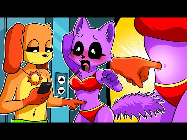 Dogday stuck his finger in Catnap's belly button?! | POPPY PLAYTIME 3 GAME ANIMATION