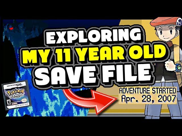 EXPLORING MY 11 YEAR OLD POKEMON DIAMOND SAVE FILE - PokeTipsOfficial