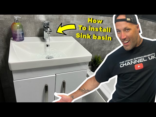How To Remove Bathroom Basin & Install New Sink Vanity Unit | Step By Step DIY Guide