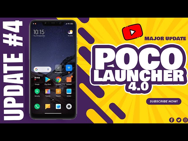 Official Poco Launcher 4.0 update #4 with bug fixes & more Smoothness, Animations Speeds 4GB ?