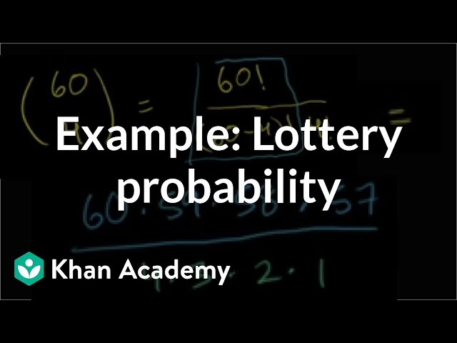 Example: Lottery probability | Probability and combinatorics | Precalculus | Khan Academy