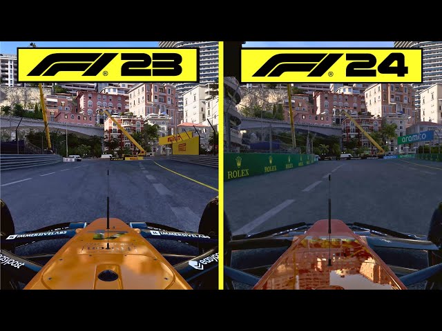 F1 24 vs F1 23 Early Graphics Comparison | Circuit de Monaco | RTX 4080