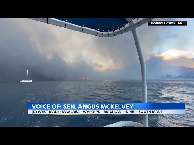 Hawaii Sen. McKelvey shares his story of escape from the Lahaina wildfire