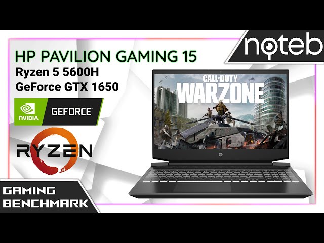 HP Pavilion Gaming 15-ec2 - Call of Duty: Warzone Gameplay Benchmark (Ryzen 5 5600H, GTX 1650)