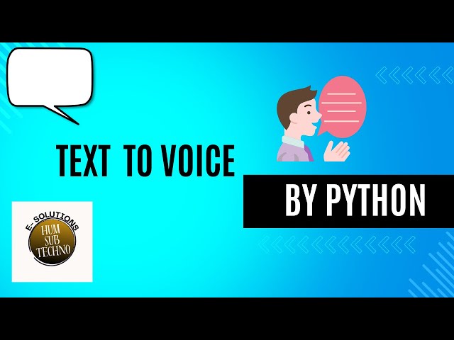 Python Programing| Text to Voice conversion | AI base Software | Machine Learning