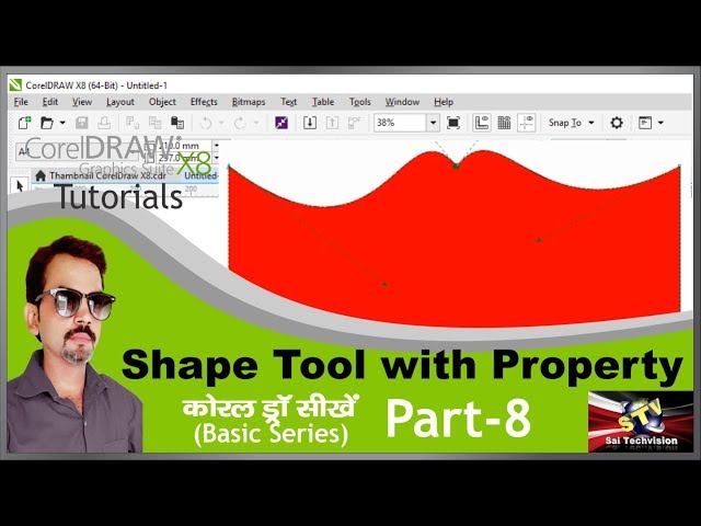 How to use Shape Tool with Full Property Details in CorelDraw X8 (Basic Series) Part-8