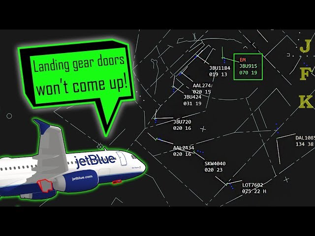[REAL ATC] Jetblue A320 return to JFK with a LANDING GEAR ISSUE!