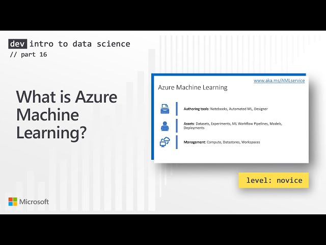 What is Azure Machine Learning? (16 of 28)