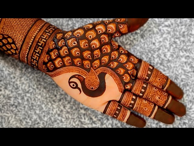 Royal peacocks mehndi mehndi design | Full hand bridal mehndi design | New front hand design | Henna