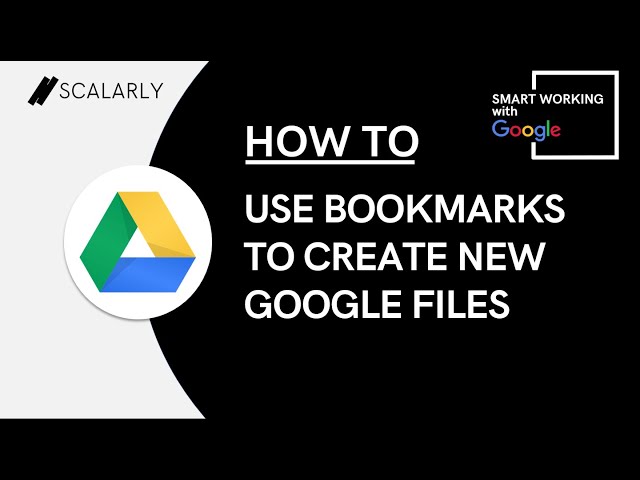 How to Use Bookmarks to Create New Google Files (OPEN FILE EASILY)