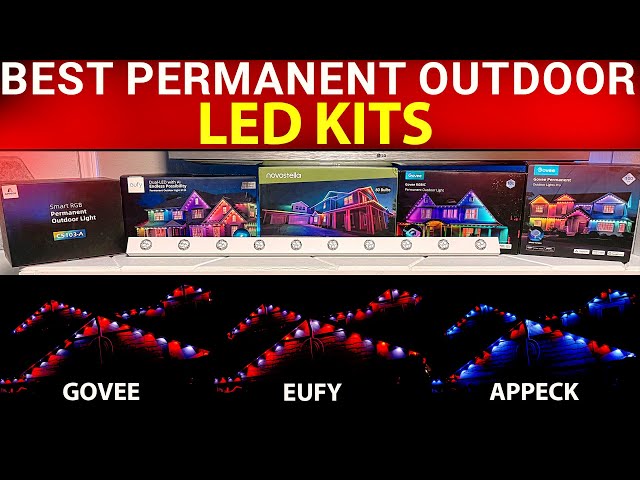 Best Permanent Install Exterior LED Kit? Govee, Govee Pro, Eufy, Appeck, YPS, Novostella