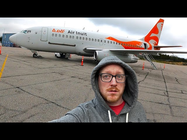 Flying a BOEING 737-200 COMBI to a remote Inuit village