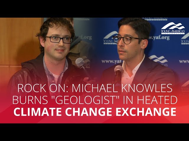 ROCK ON: Michael Knowles  burns "geologist" in heated climate change exchange