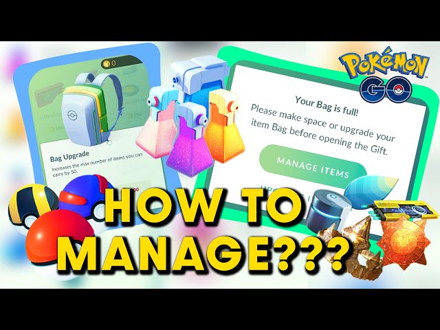 NEVER WORRY about ITEM BAG SPACE again! (ITEM BAG Management in POKEMON GO)