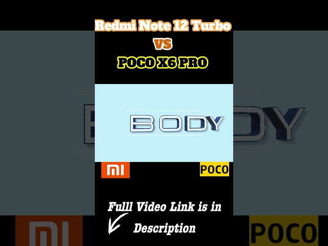 POCO X6 Pro vs Redmi Note 12 Turbo |#7+gen2vs7300u #antutu #geekbench #x6ro #pocox6provs #Note12