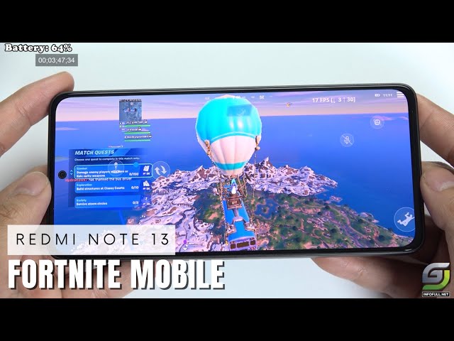 Redmi Note 13 Fortnite Gameplay | Snapdragon 685