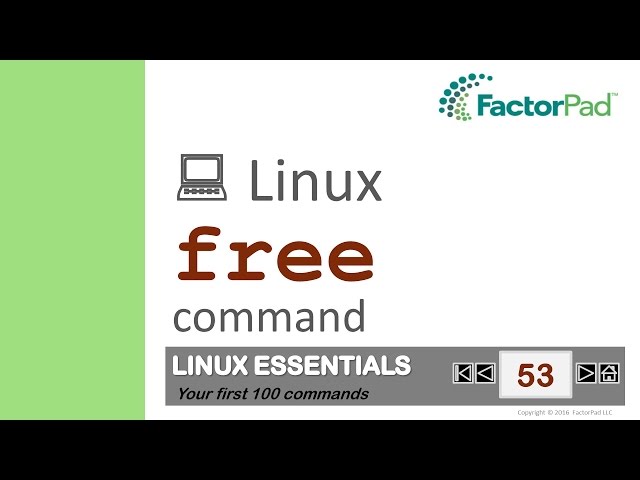 Linux free command summary with examples
