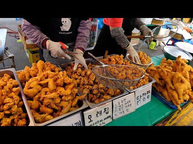 Sells over 100kg Traditional market, spicy Korean fried chicken