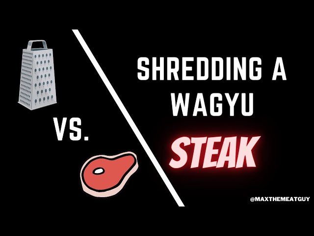 SHREDDING a Wagyu Steak #shorts