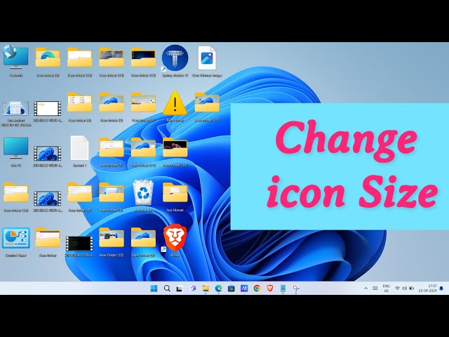 Widows 11 : How to Resize Icons | How to Change icon Size in Windows 11