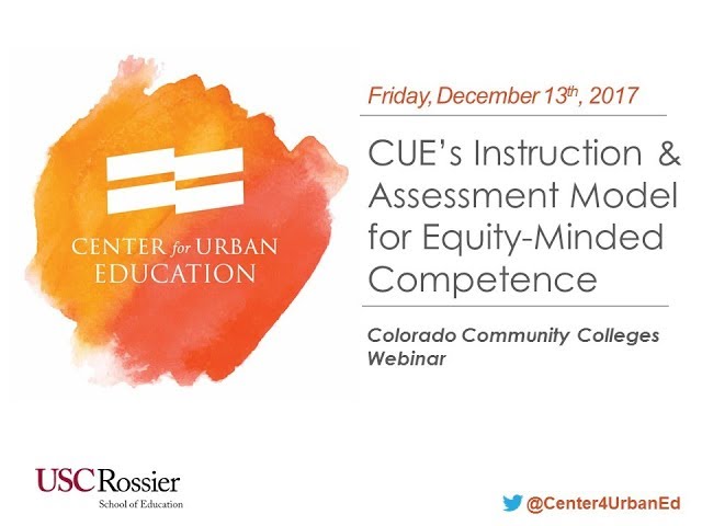 WEBINAR Equity Minded Competence in the Math Classroom December 13 2017