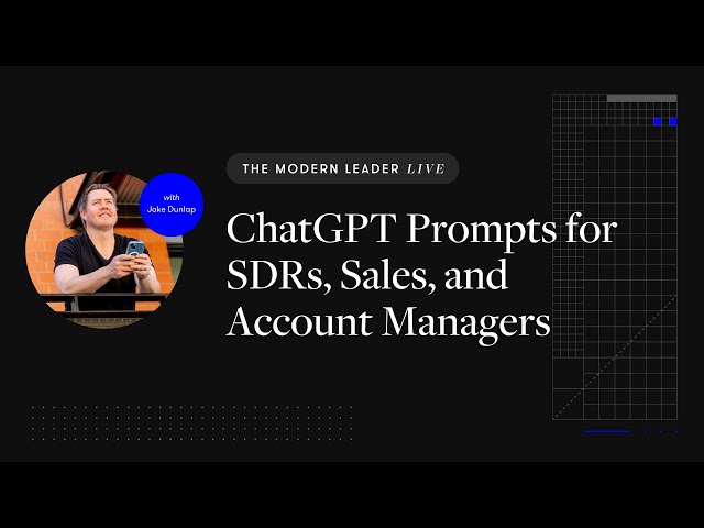 ChatGPT Prompts for SDRs, Sales, and Account Managers